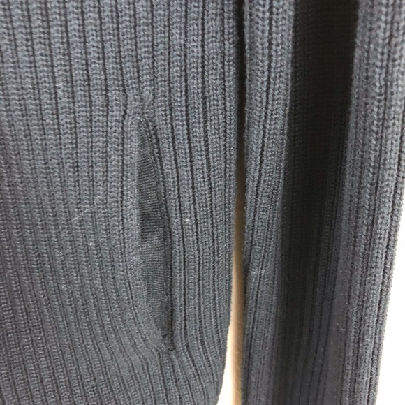 Men's Express Black Knit Cardigan - Picture 6 of 16